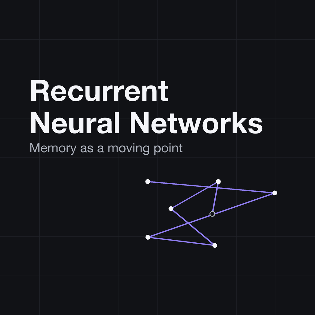Recurrent Neural Networks: Memory as a Moving Point in Space